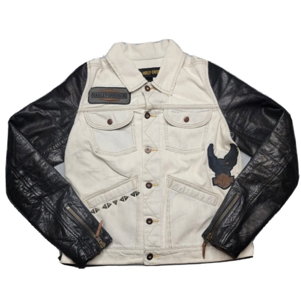 Womens Harley Davidson Jean & Leather Jacket